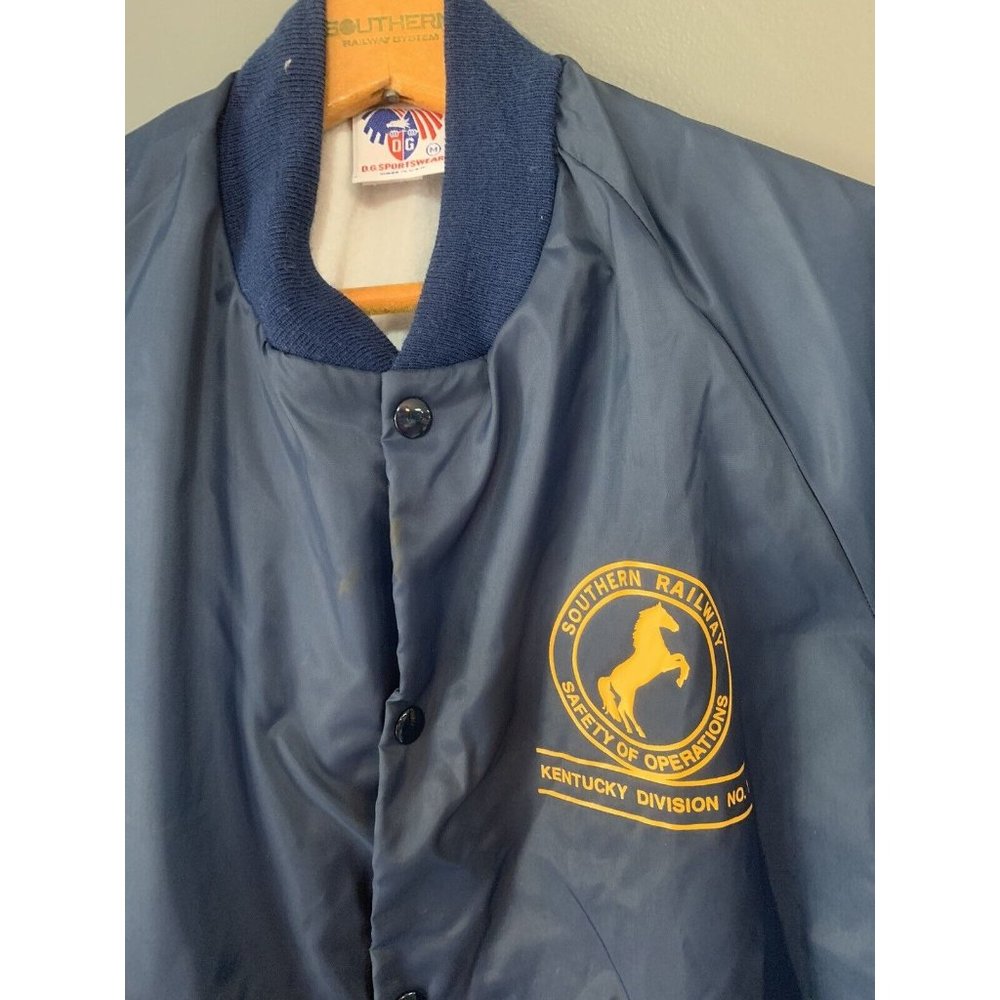 Vintage Southern Railroad Kentucky Division Lined Size Medium Jacket Norfolk 70s